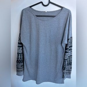 Patterned long sleeve never worn